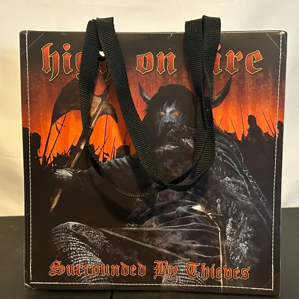 High On Fire Band Merch Tote Bag Surrounded By Thieves Metal Album‎ Record Purse
